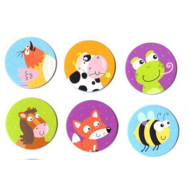 Дитяча настільна гра Мемо "Тварини" DoDo 300145, 12 зображень (300145)