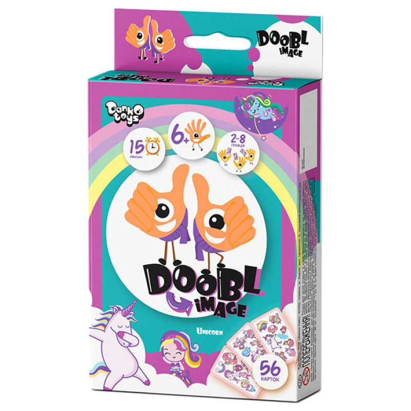 Развлекательная настольная игра "Doobl Image" DBI-02U на укр. языке