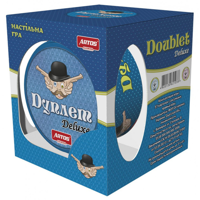 Настольная игра "Дуплет Deluxe" 1038 в металлической коробке