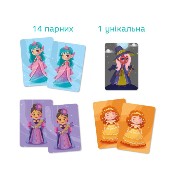 Карткова гра "Принцеси та Чаклунка" 301234, 29 карточек (301234)