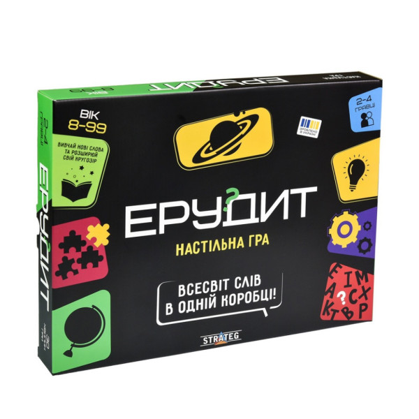 Настільна гра “Ерудит” 30451 ігрове поле, набір фішок-літер (30451)