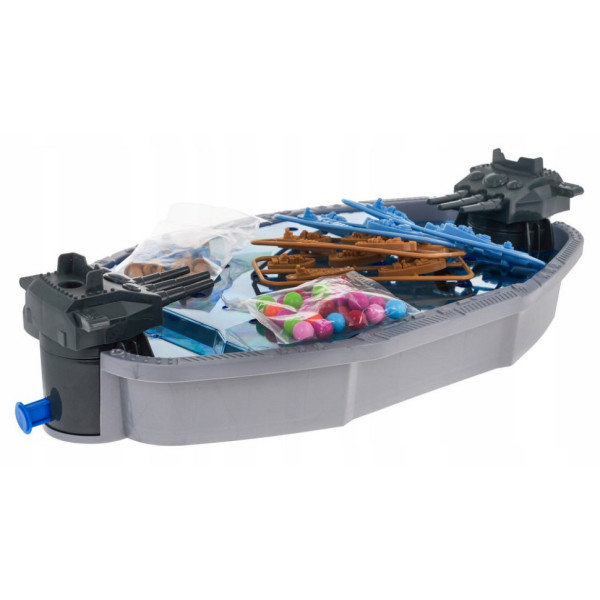 Настiльна гра "Морський бій" 707-126 ігрове поле, фішки-кораблі, кульки (707-126)