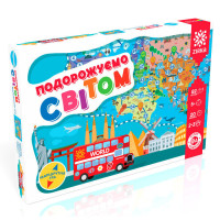 Дитяча настільна гра - ходилка "Мандруємо світом" 127914 укр. мовою (127914)