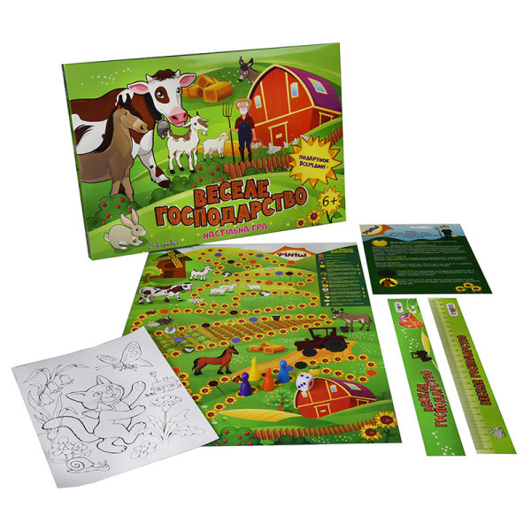 Настільна Гра-бродилка Веселе господарство Strateg 30456 (укр.) (30456)