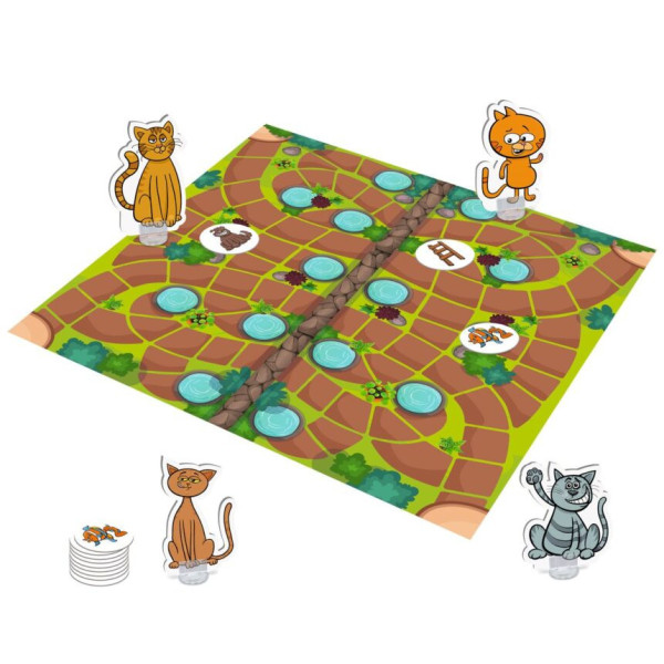 Настільна гра-бродилка "Вусаті нишпорки" VT8055-44 з фігурками котів (VT8055-44)