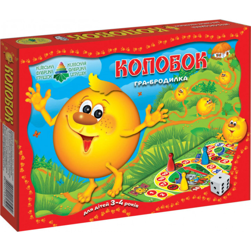 Дитяча настільна гра-бродилка "Колобок" 82500 від 4х років