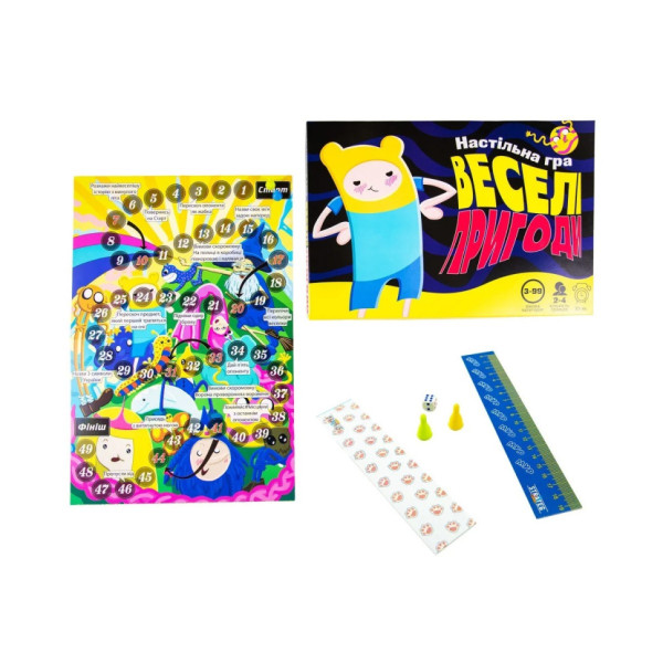 Настільна маршрутна гра "Веселі пригоди" Strateg 30244 українською мовою (30244)