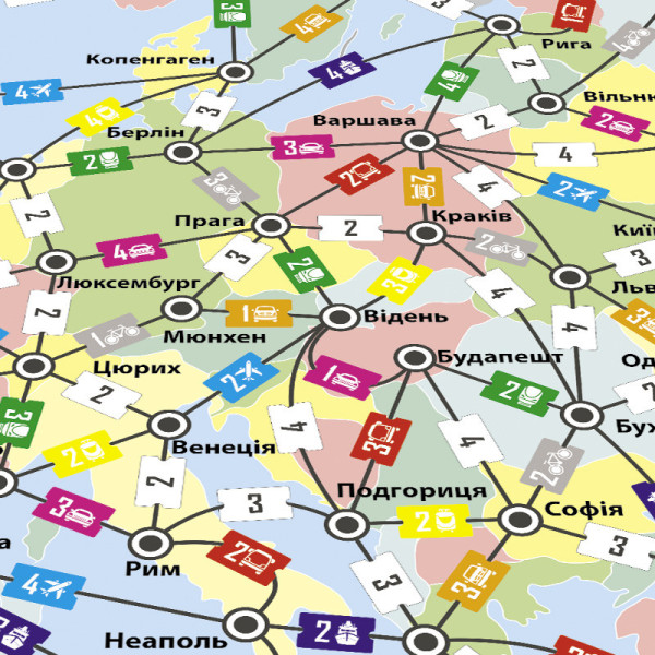 Настільна гра Подорож Європою Arial 910275 укр. мовою (910275)