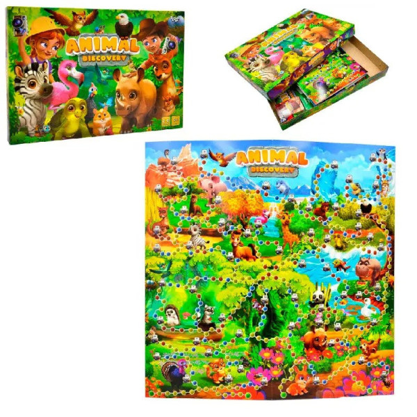 Настільна гра "Animal Discovery" Danko Toys G-AD-01-01U укр (G-AD-01-01U)