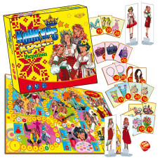 Настільна гра-бродилка "Конкурс краси Україна" МКБ0156 кубик та фігурки учасниць (МКБ0156)