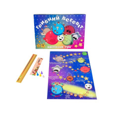 Настільна маршрутна гра "Грибний всесвіт" Strateg 30337 ігрове поле, 4 фішки (30337)