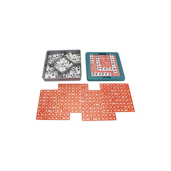Дитяча розвиваюча гра філворд "Слова" 2963TXK 162 фішки, 10 шаблонів (2963TXK)