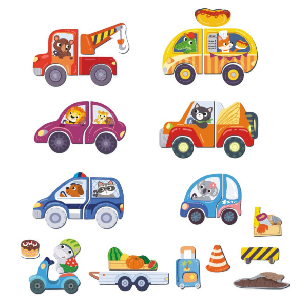 Магнітна гра "Дорожні пригоди" 200244, 1 магнітна дощечка, 36 магнітів (200244)