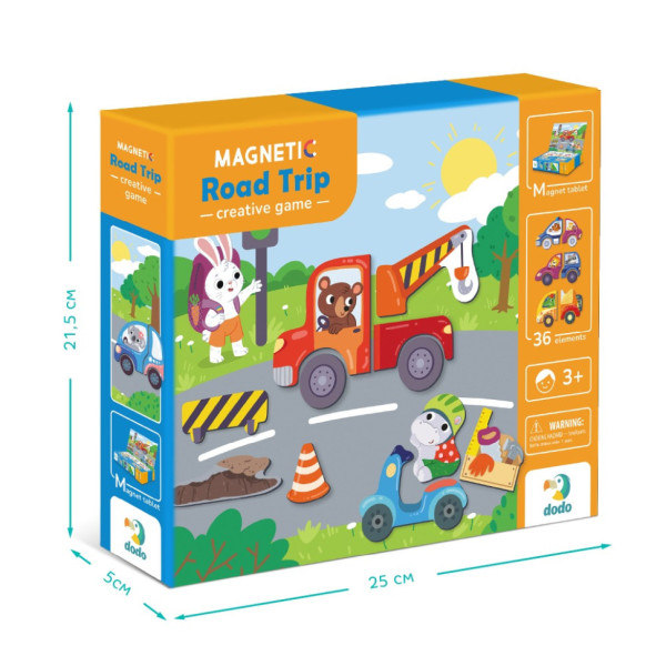 Магнітна гра "Дорожні пригоди" 200244, 1 магнітна дощечка, 36 магнітів (200244)
