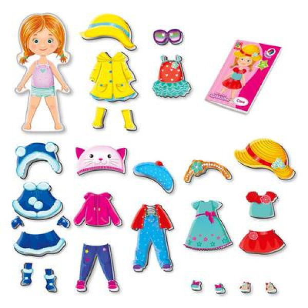 Магнітна гра одягалка "Соня" VT3702-07, 34 елементи одягу (VT3702-07)