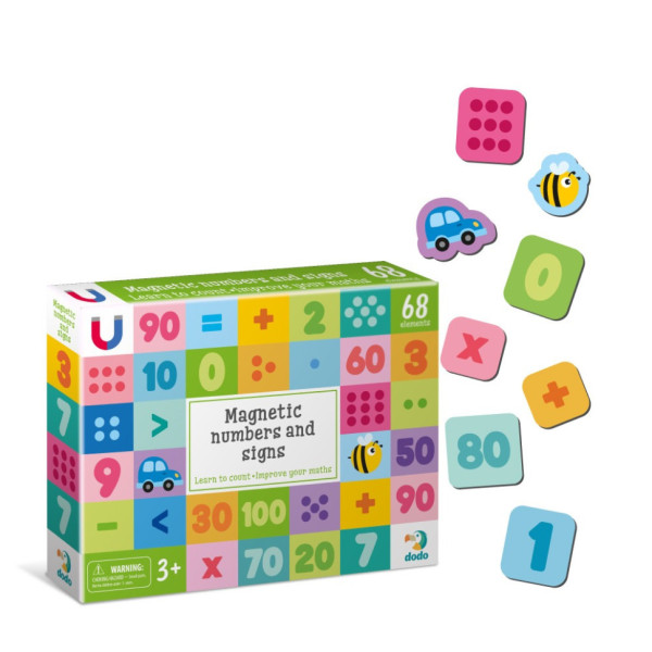 Большой набор магнитов для обучения "Цифры" 200274, 68 элементов (200274)
