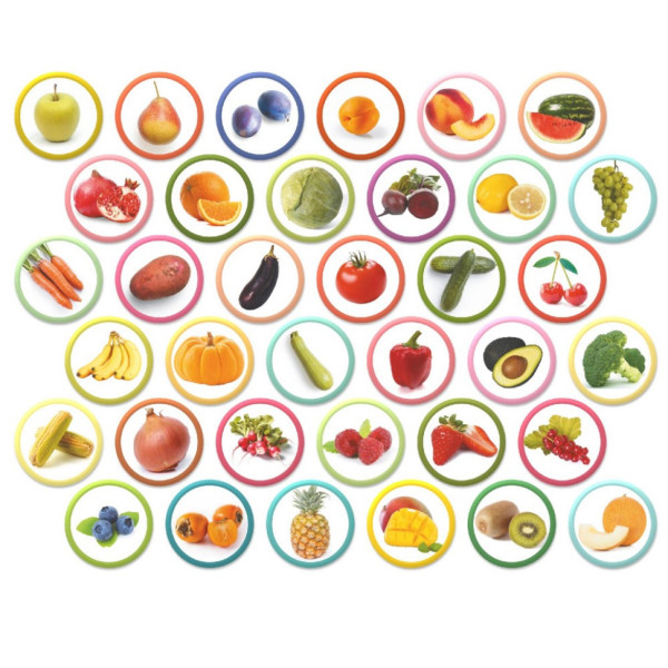 Магнітний набір Монтесорі "Овочі, фрукти і ягоди" 200272 (200272)