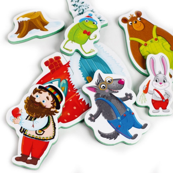 Дитячий розвивальний магнітний театр "Рукавичка" VT3206-28, 12 магнітів (VT3206-28)