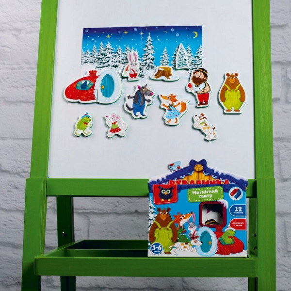 Дитячий розвивальний магнітний театр "Рукавичка" VT3206-28, 12 магнітів (VT3206-28)