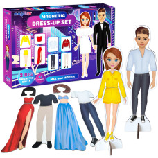Настільна магнітна гра "Magnetic dolls" ML4032-09 EN 2 магнітні ляльки та 37 магнітів (ML4032-09 EN)