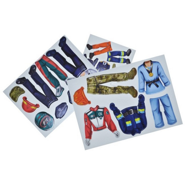 Дитяча магнітна гра "Професії герої сучасності" QB600-004, 20 магнітів 7 професій  (QB600-004)