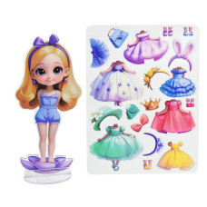 Дитячий набір для творчості "Магнітний гардероб" 8886-2 одяг та аксесуари (8886-2)