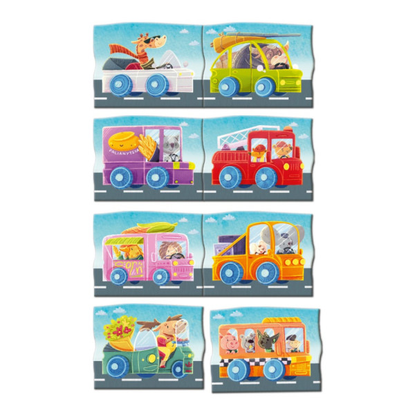 Дитяча магнітна гра "Автомобільна подорож" 200253, 8 елементів (200253)