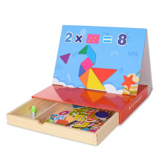 Дерев'яна розвиваюча іграшка Дощечка MD 1852-2 магнітна, для малювання (MD 1852-2)