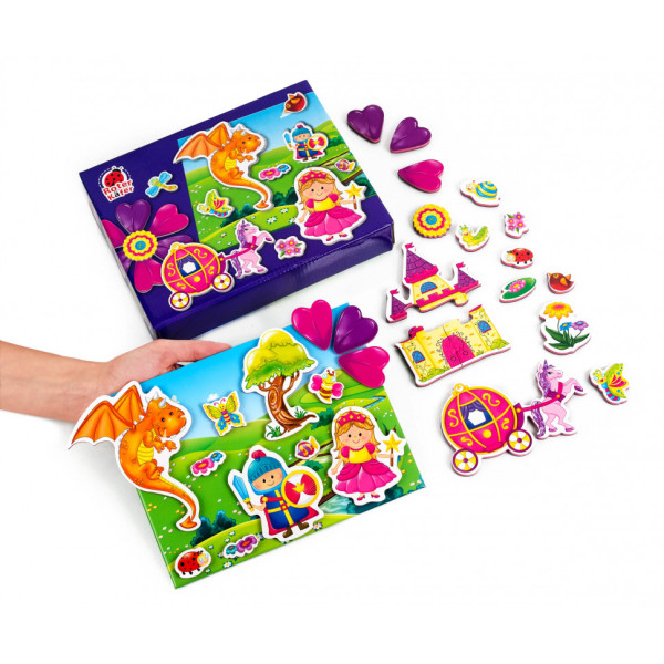 Детская настольная игра "Принцесса и рыцарь" RK2070-01 магнитная