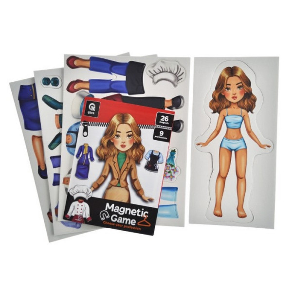 Детская магнитная игра "Выбери свою профессию" QB600-005, 26 магнитов 9 профессий (QB600-005)
