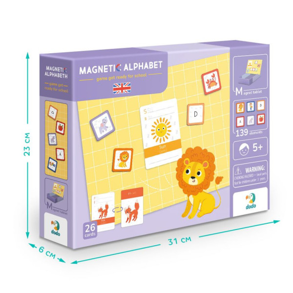 Розвиваюча магнітна гра "Англійська Азбука" DoDo 200214 (200214)