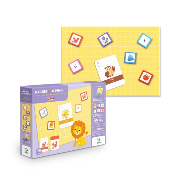 Розвиваюча магнітна гра "Англійська Азбука" DoDo 200214 (200214)