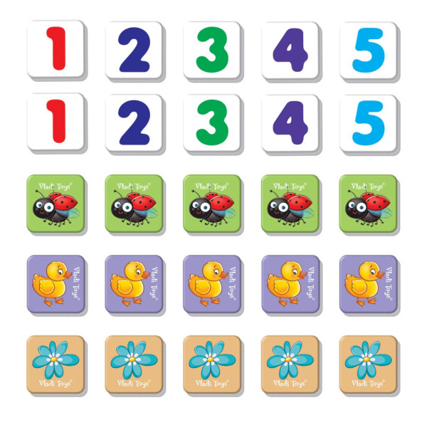 Магнітна гра для дітей "Рахуємо до 5" Vladi Toys VT5900-03 (укр) (VT5900-03)
