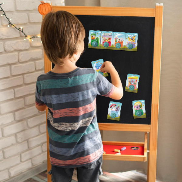 Детская магнитная игра "Путешествие поездом" 200254, 8 элементов (200254)
