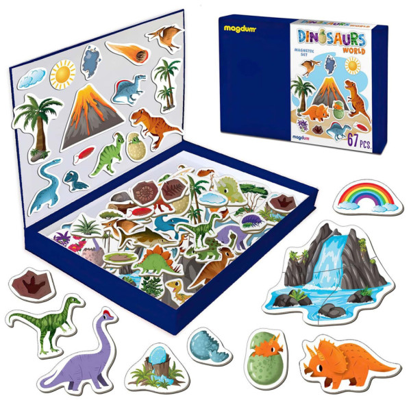 Набір магнітів Світ динозаврів Велика магнітна історія ML4032-04 EN 67 магнітів (ML4032-04 EN)