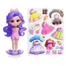 Дитячий набір для творчості "Магнітний гардероб" 8886-1 одяг та аксесуари (8886-1)