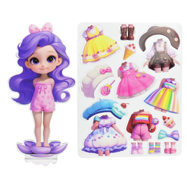 Дитячий набір для творчості "Магнітний гардероб" 8886-1 одяг та аксесуари (8886-1)