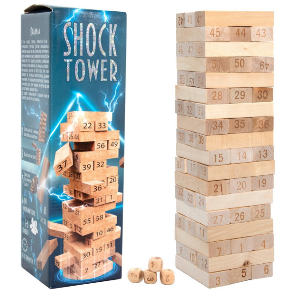 Настільна гра "Shock Tower" 30858, 45 брусків (30858)