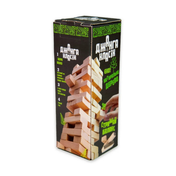 Настільна гра "Джанга класик Еко" 30727, 48 брусків, українською мовою (30727)