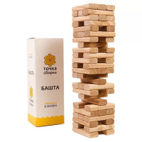 Настільна гра "Вежа класична" Точка складання GTS16 дерево, 54 бруска (GTS16)