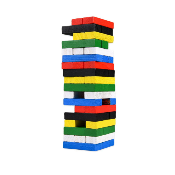 Настольная игра "TOWER MINI" 31064, 54 бруска, кубик(31064)