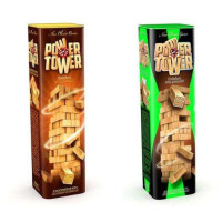 Розвиваюча настільна гра Джанга VEGA POWER TOWER 7802DT, 56 блоків (PT-01U)