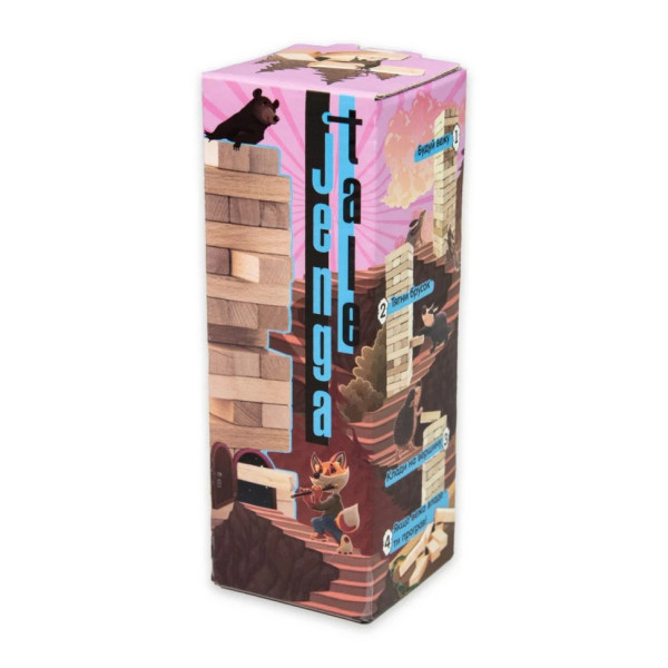 Настільна гра "Jenga Tale" 30966, 48 брусків, українською мовою (30966)