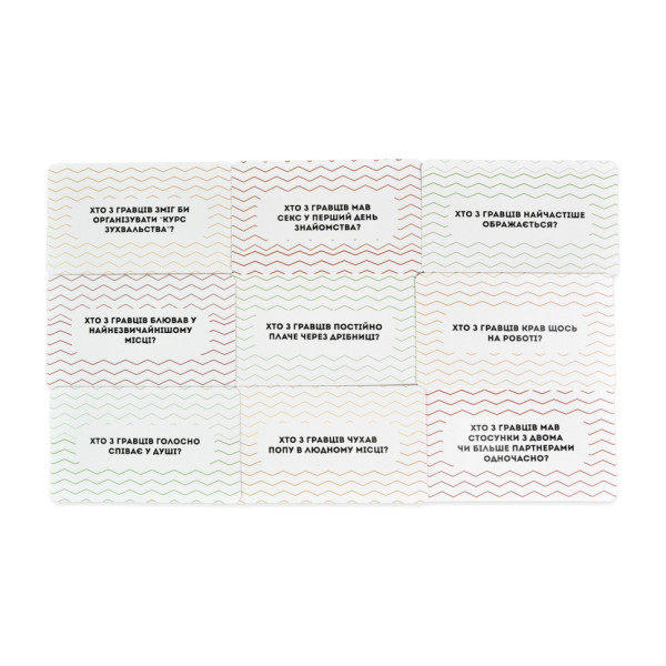 Карткова гра Глибокі питання 30578 фішки голосування 49 штук (30578)