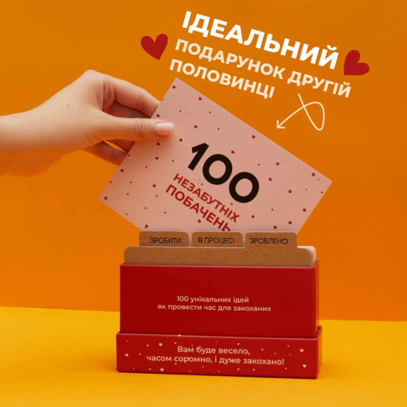 Гра настільна 100 незабутніх побачень MemoGames 0008MG для пар