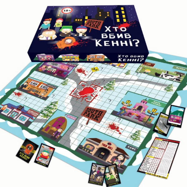 Настільна гра "Хто вбив Кенні?" PLR-0033, 18+ (PLR-0033)