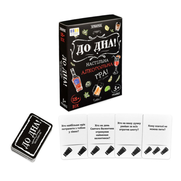 Карточная игра "До дна!" 30971ST инструкция, 110 карточек(30971ST)