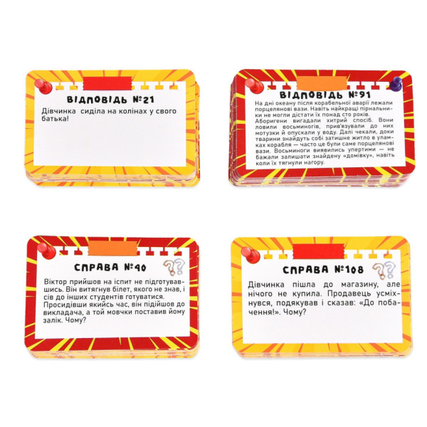 Карточная игра "Да или нет?" 30942 инструкция, 110 карточек(30942)