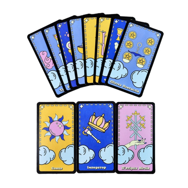 Гадальні карти Таро 30482 картка з посиланням на інструкцію 78 штук (30482)