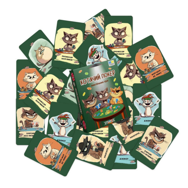 Настільна гра "Котячий покер" 30940 інструкція, гральні картки (30940)